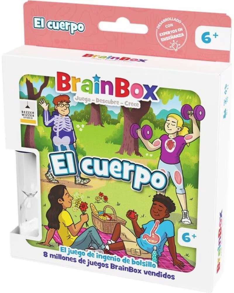 ASMODEE Juego de mesa brainbox pocket el cuerpo edad recomendada 6 anos