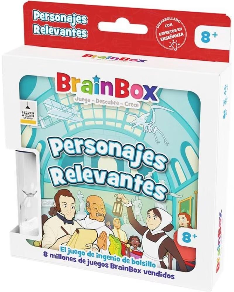ASMODEE Juego de mesa brainbox pocket personajes relevantes edad recomendada 8 anos