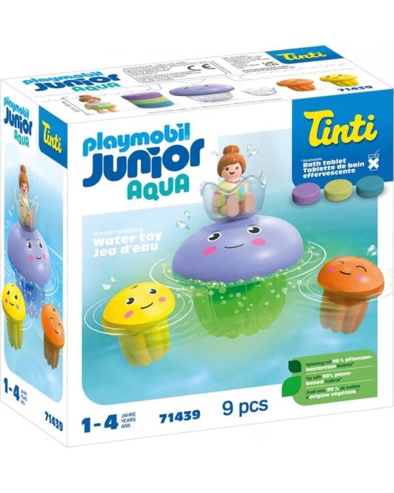 PLAYMOBIL junior tinti familia de medusas de colores