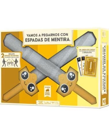 ASMODEE Juego de mesa vamos a pegarnos con espadas de mentira edad recomendada 10 anos