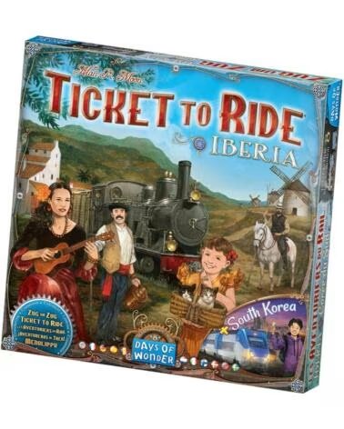 ASMODEE Juego de mesa aventureros al tren iberia y corea del sur edad recomendada 8 anos