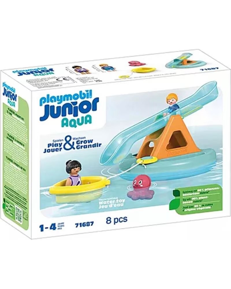 PLAYMOBIL junior aqua isla de bano con tobogan