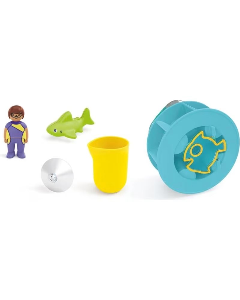 PLAYMOBIL junior aqua rueda de agua con bebe tiburon