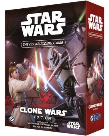 ASMODEE Juego de mesa star wars the deckbuilding game clone wars