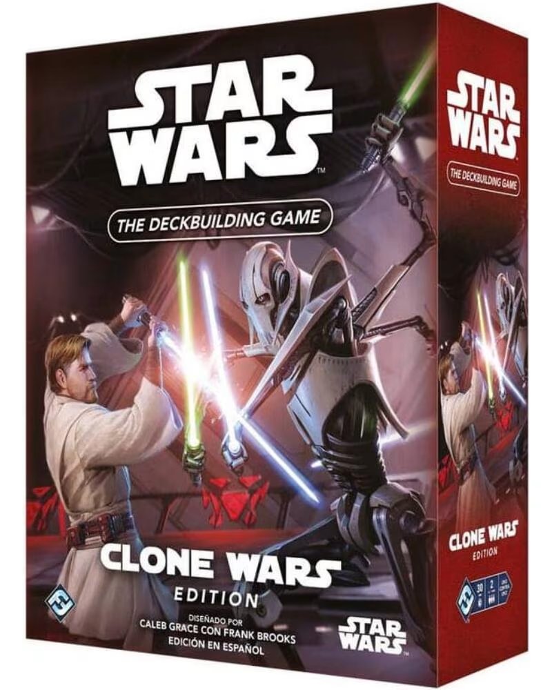 ASMODEE Juego de mesa star wars the deckbuilding game clone wars