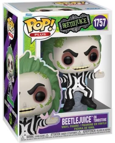 FUNKO pop beetlejuice on tombstone