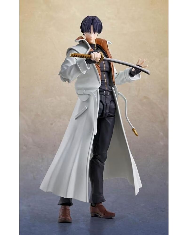 TAMASHII NATIONS Aoshi shinomori figura 165 cm rurouni kenshin sh figuarts
