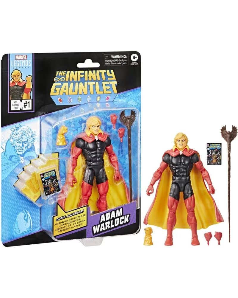 HASBRO Figura marvel legends the infinity gauntlet mini comics adam warlock