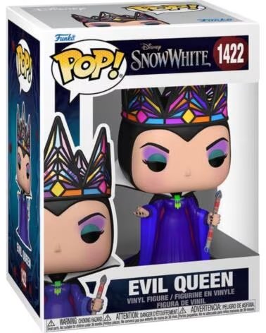 FUNKO pop disney blancanieves live action - reina malvada negro y morado