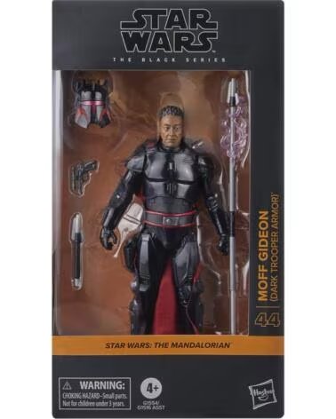 HASBRO Figura star wars the mandalorian the black series moft gideon dark trooper armor