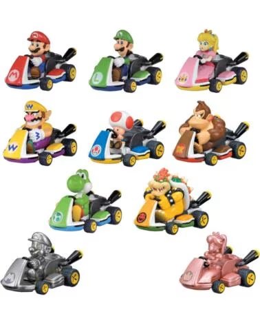BIZAK Vehiculo mario kart retrofriccion 1 unidad aleatoria