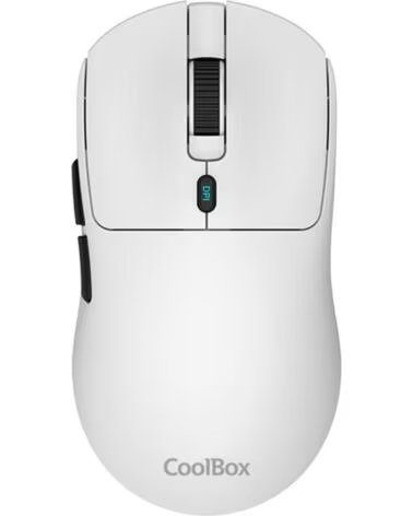 COOLBOX Mouse raton w03 ultraligero blanco 10000 dpi gaming inalambrico rfbt