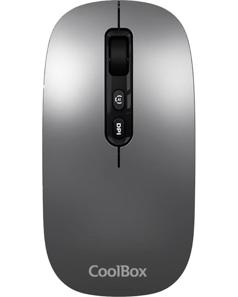 COOLBOX Mouse raton ia w02 gris 1600 dpi inalambrico rfbt