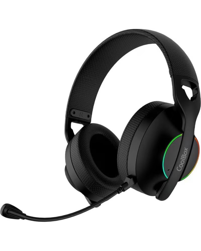 COOLBOX Auriculares con microfono wb01 inalambricos gaming bluetooth negro
