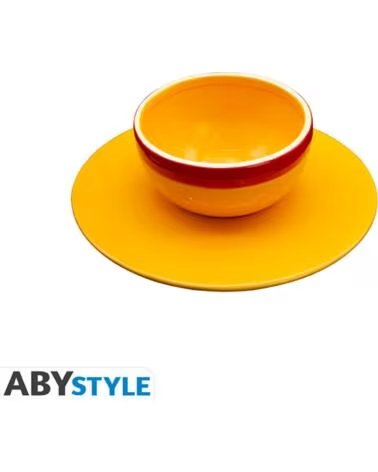 ABYSTYLE Set cuenco y platillo one piece sombrero de paja
