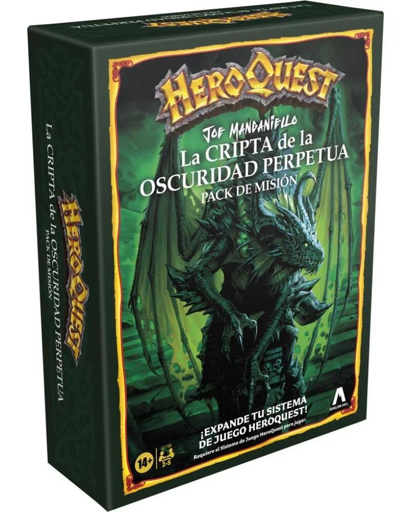 HASBRO ERWEITERUNG BRETTSPIEL HEROQUEST DIE KRYPTA DER EWIGEN FINSTERNIS