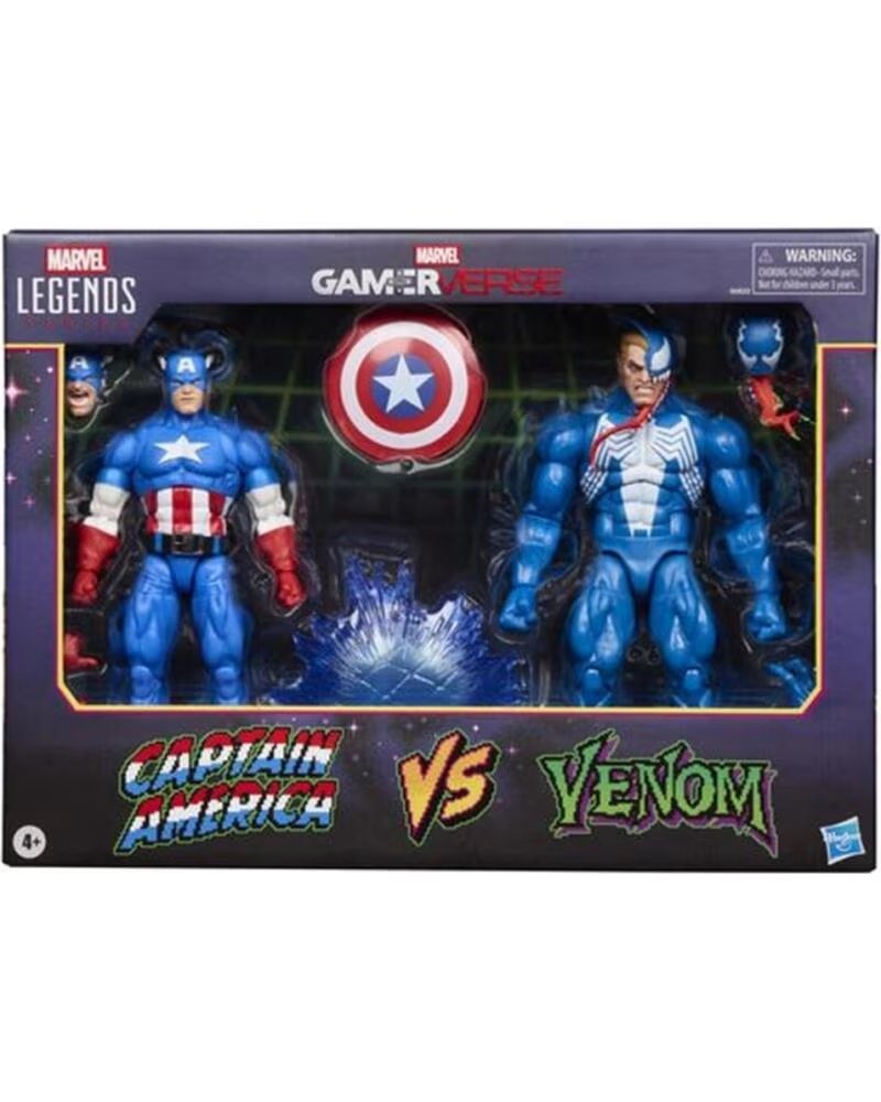 HASBRO 2ER-PACK MARVEL LEGENDS GAMERVERSE ACTIONFIGUREN CAPTAIN AMERICA VS VENOM