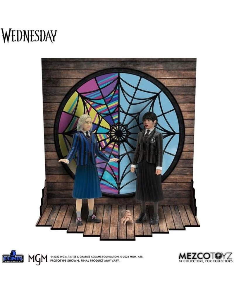 MEZCO TOYZ Pack 2 figuras wednesday 5 points wednesday enid