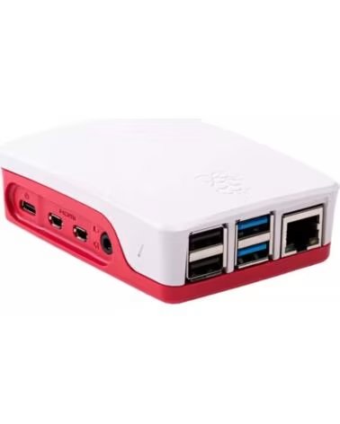 RASPBERRY Carcasa pi 4 roja y blanca