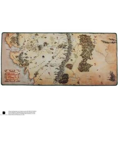 CINEREPLICAS Alfombrilla escritorio el senor de los anillos mapa de la tierra media