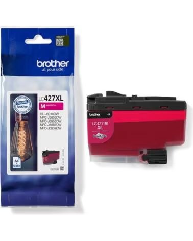 BROTHER Cartucho de Tinta Original LC-427 XL Alta Capacidad- Magenta