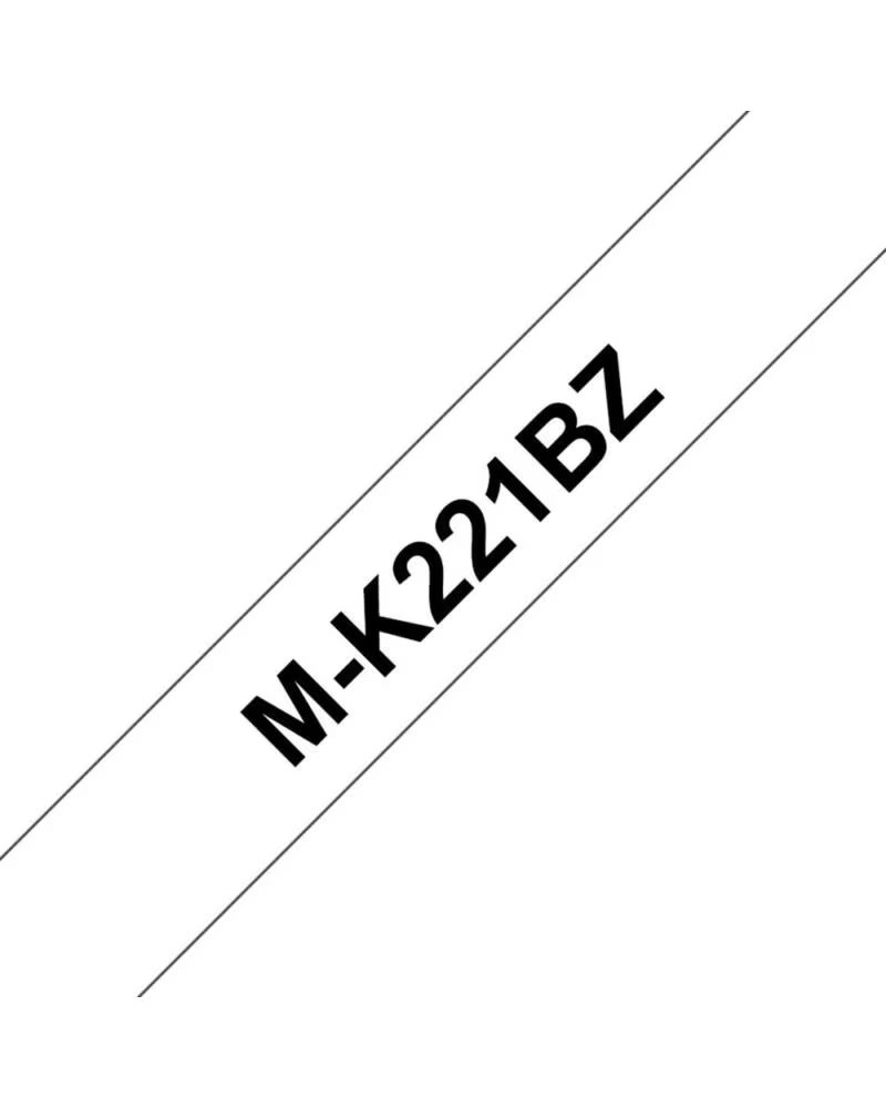 BROTHER Cinta laminada mk221bz 9mm x 8m