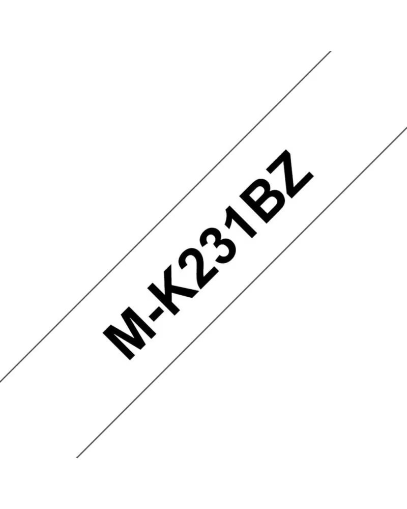 BROTHER Cinta laminada mk231bzbr- 12mm x 8m
