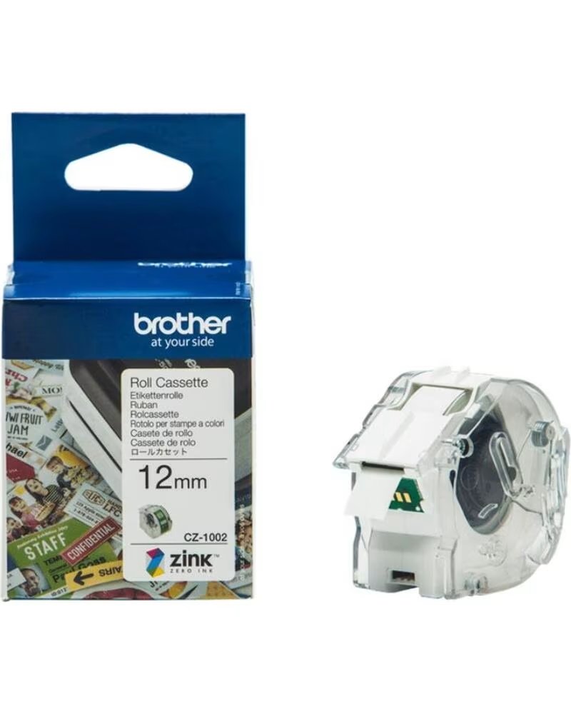 BROTHER Rollo cinta adhesiva cz1002 12mm x 5m