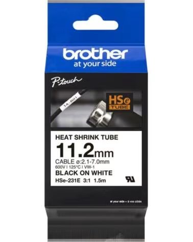 BROTHER Cinta tubo hse231e para cables