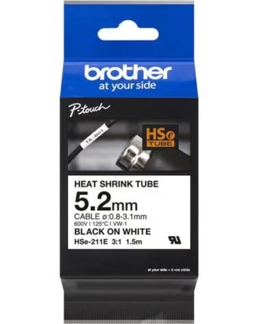 BROTHER Cinta tubo hse211e para cables