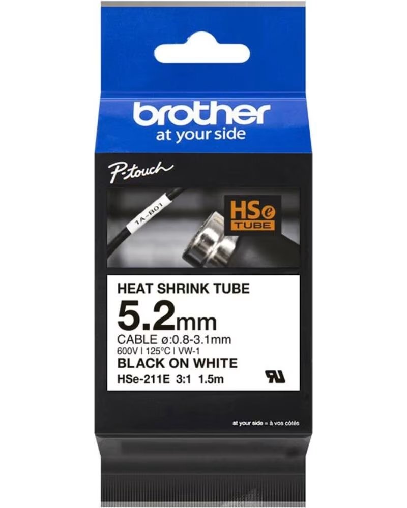 BROTHER Cinta tubo hse211e para cables