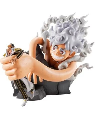 ICHIBANSHO FIGURA BANDAI ONE PIECE REVIBLE MOMENT MONKEY D LUFFY GEAR 5 VS BORSALINO BURST ENERGY
