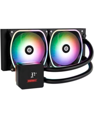 ENERMAX Kit refrigeracion liquida cpu aquafusion ii 240mm gaming 2 x12cm