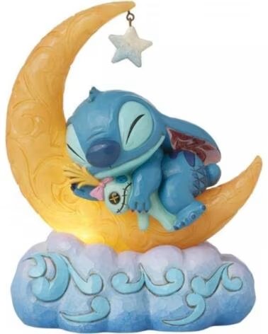 ENESCO Figura luminosa disney stitch y scrump en la luna