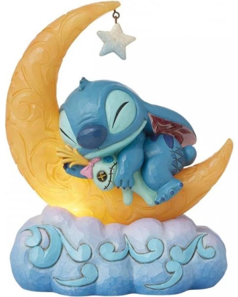 ENESCO Figura luminosa disney stitch y scrump en la luna