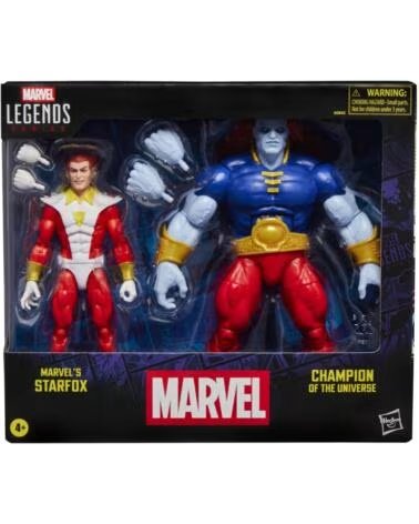 HASBRO Pack 2 figuras marvel legends series marvels starfox champion of the universe