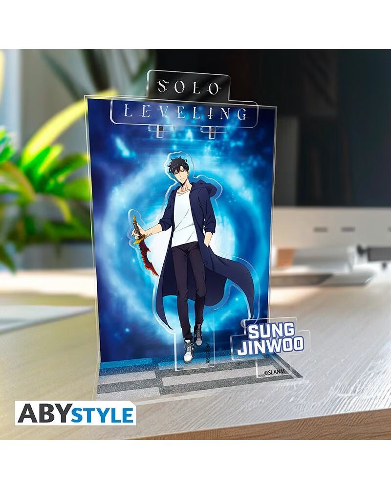 ABYSTYLE Figura acrilica solo leveling diorama jinwoo portal