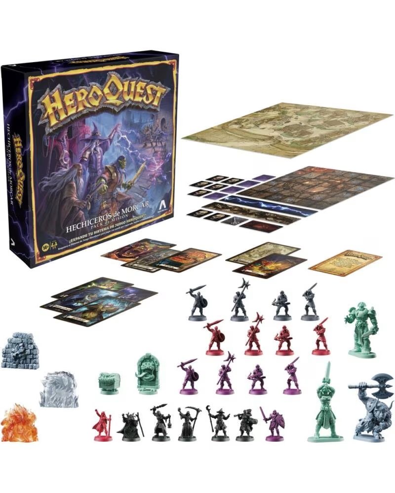 HASBRO Juego de mesa heroquest hechiceros de morcar espanol