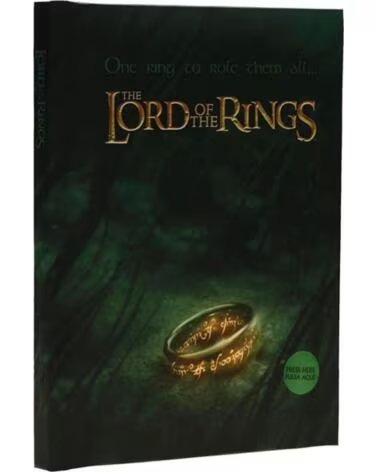 SD TOYS Libreta el senor de los anillos un anillo para gobernarlos a todos con luz