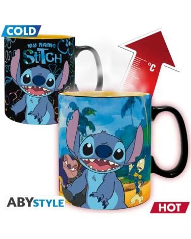 ABYSTYLE Taza termocolora lilo stitch