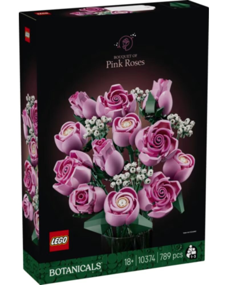 LEGO botanicals ramo de rosas rosadas