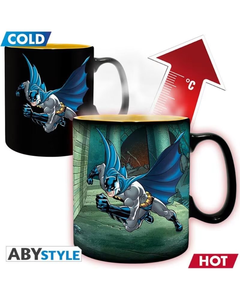 ABYSTYLE Taza termocolora dc comics batman y joker 460 ml