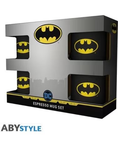 ABYSTYLE Taza espresso dc comics batman iconic 110 ml 4 unidades