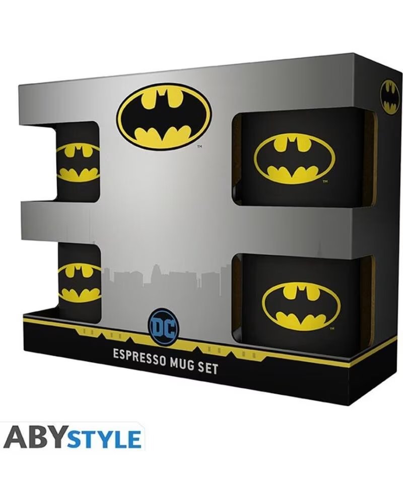 ABYSTYLE Taza espresso dc comics batman iconic 110 ml 4 unidades