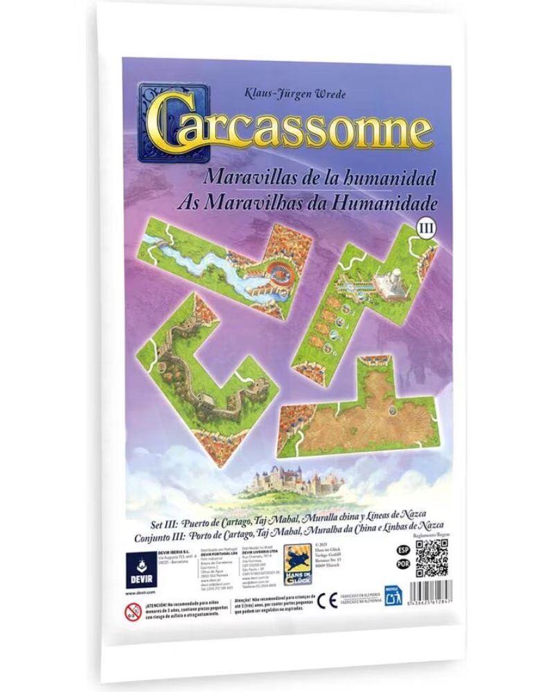 DEVIR Expansion carcassonne maravillas de la humanidad 3