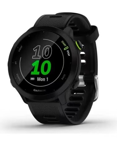 GAMIN Smartwatch garmin forerunner 55 bt gps 42mm mip negro resistencia agua 5atm pulsometro sueno
