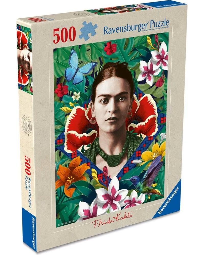 RAVENSBURGER Puzzle frida kahlo blooming fantasy 500 piezas