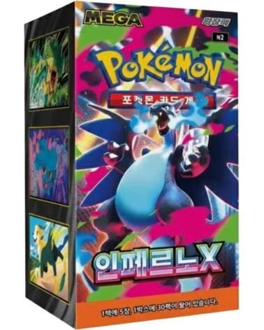 POKEMON TCG inferno x sobres de refuerzo coreano