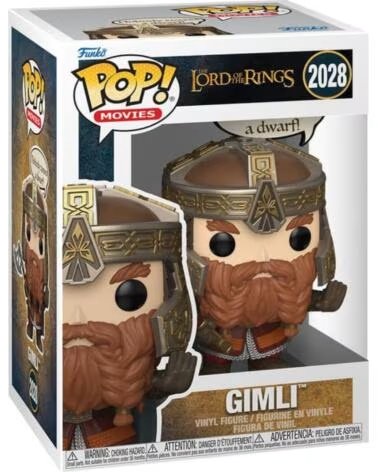 FUNKO pop sayings el senor de los anillos gimli nobody tosses a dwarf