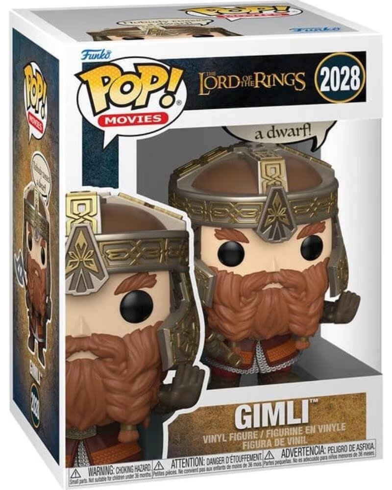 FUNKO pop sayings el senor de los anillos gimli nobody tosses a dwarf